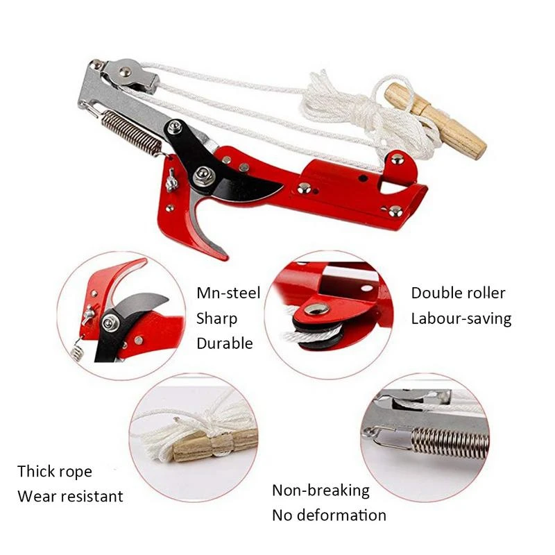 

Extendable Scissors Pruning Tool Tall Tree Branch Lopper High-Altitude Shears Picking Fruit Garden Trimmer Saw Branches Cutter