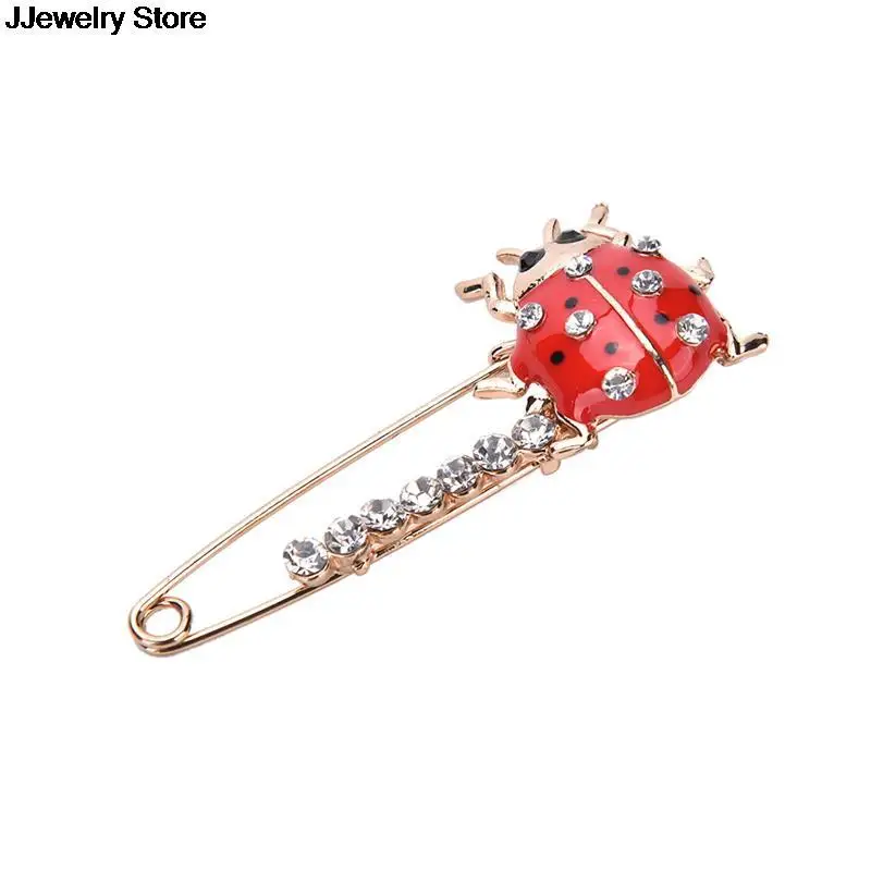 Эмалированная брошь в виде красной божьей коровки булавка модное Ювелирное