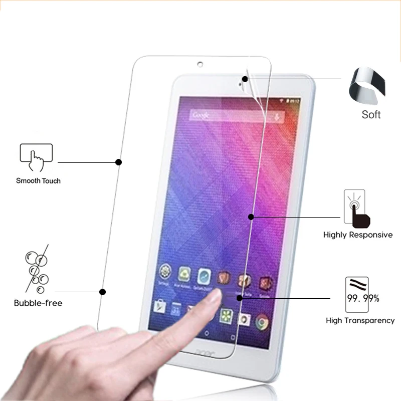 

Best premium Clear Glossy screen protector film For Acer Iconia One 8 B1-850 8.0" tablet front HD lcd screen protective films