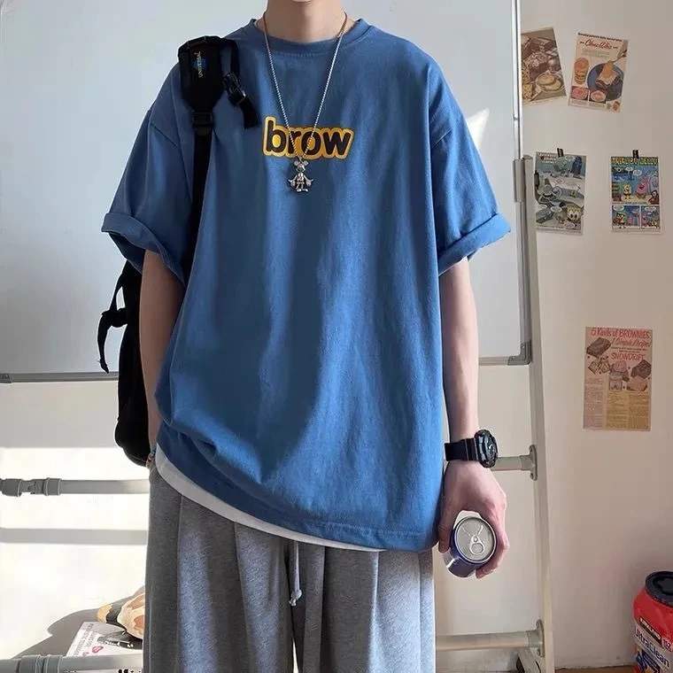 

100% cotton short-sleeved T shirt for men and women. The new summer pair of 2021 is a half-sleeved top dress S-4XL