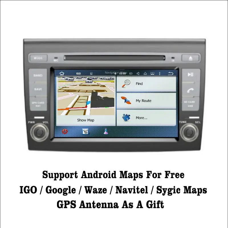 Liislee Android 7 1 2G RAM для Fiat Bravo 2007 ~ 2013 автомобильный Радио Аудио Видео Мультимедиа DVD