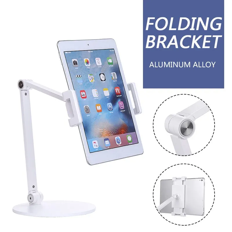 Portable Mobile Phone Desktop Stand Holder Durable Aluminum Alloy Folding Tablet Bracket For 4-12.9 Inch Phones or Tablets