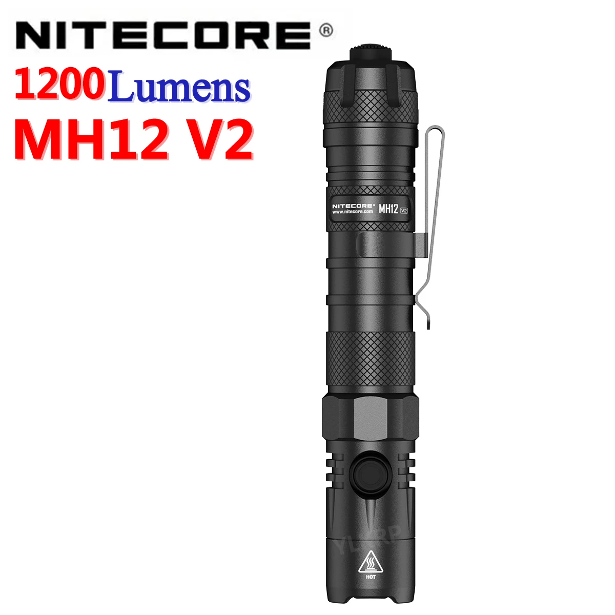Новый NITECORE MH12v2 тактический фонарик 1200LM CREE XP-L2 V6 светодиодный USB-C Перезаряжаемые