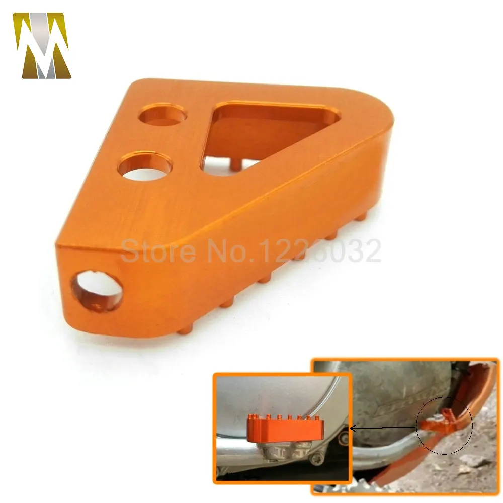 Новый оранжевый CNC мотоцикл заготовка алюминиевая задняя педаль тормоза шаг