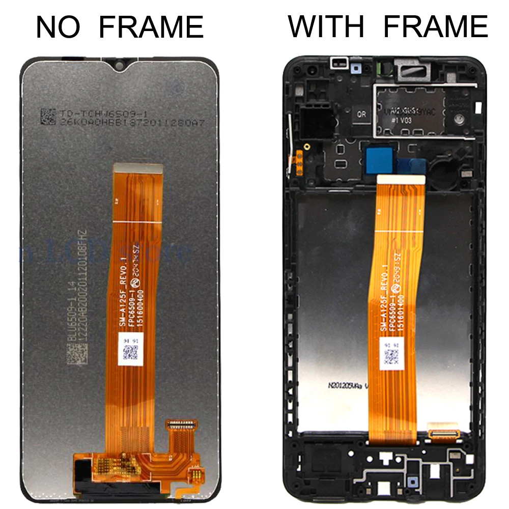 

6.5" Original Display For Samsung Galaxy A12 A125F A125F/DS display LCD touch screen digitizer Assembly replacement Repair Parts