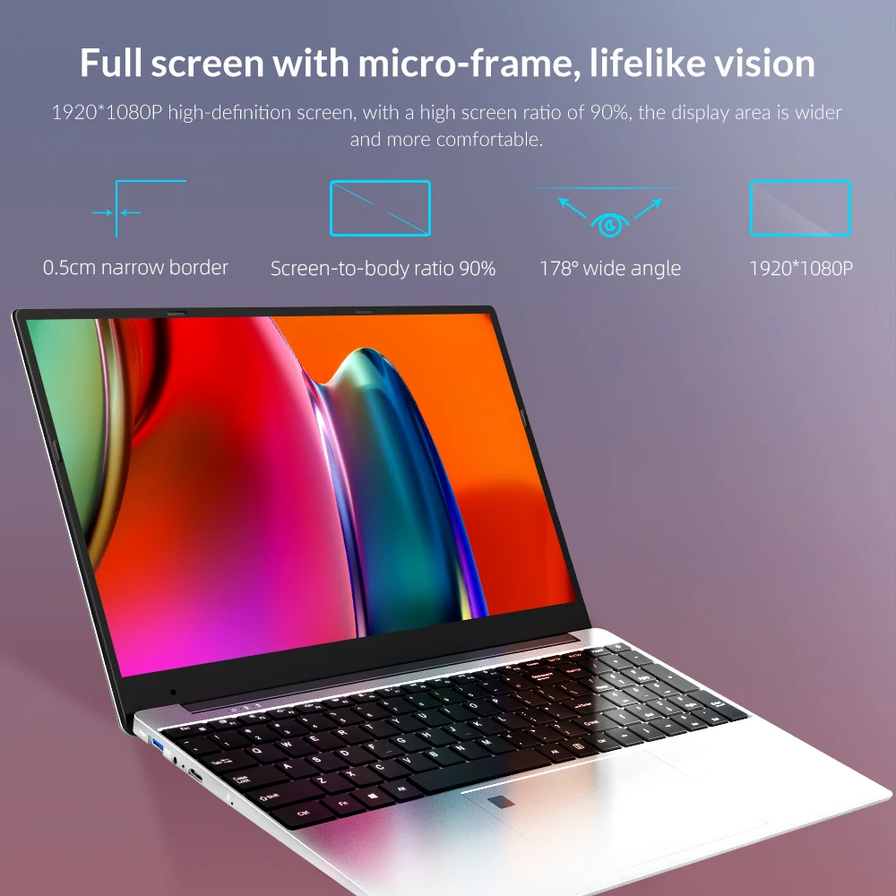 Bestellen Hohe 3,4G AMD Ryzen 3 2200U Laptop 15,6 Inch IPS Bildschirm Windows 10 Notebook Gaming Laptops 8G/16G DDR4 128 256 1T SSD 1920x1080