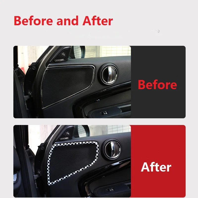 4 шт. авто интерьер автомобиля молдинги дверь аудио динамик отделка кольцо Крышка