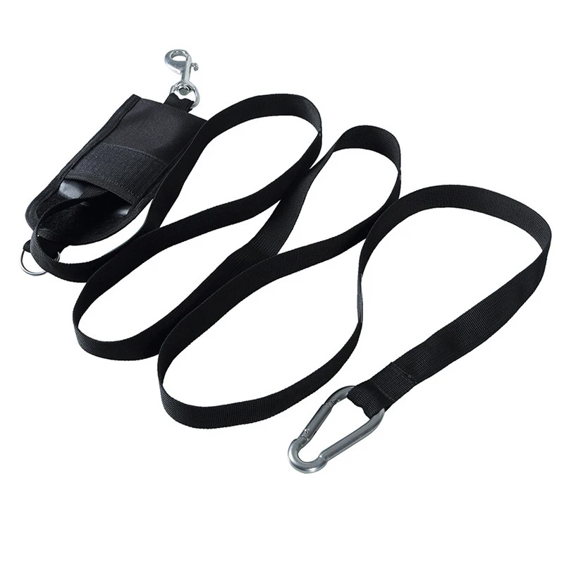 

Diving Rope 220 CM Technical Diving Throw Bag Safety Divers Buddy Line Backplate Hanging Strap with Stainless Steel Hook