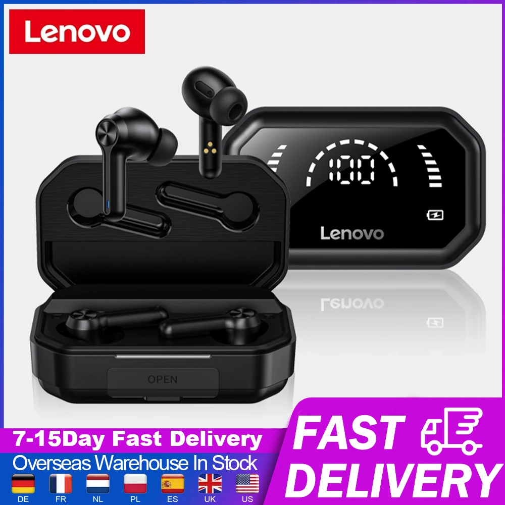 

Lenovo LP3 Pro Wireless Bluetooth 5.0 Earphones Waterproof TWS Low Latency HiFi Stereo Sound Gaming Earbuds With LED Display