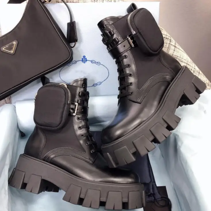 

Women Designers Rois Boots Ankle Martin Boots and Nylon Boot military inspired combat boots nylon bouch attached to the ankle