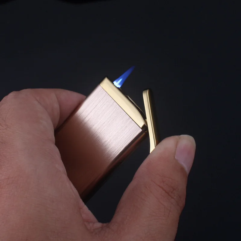 Металлический ультратонкий струйный светильник в полоску турбобутановый