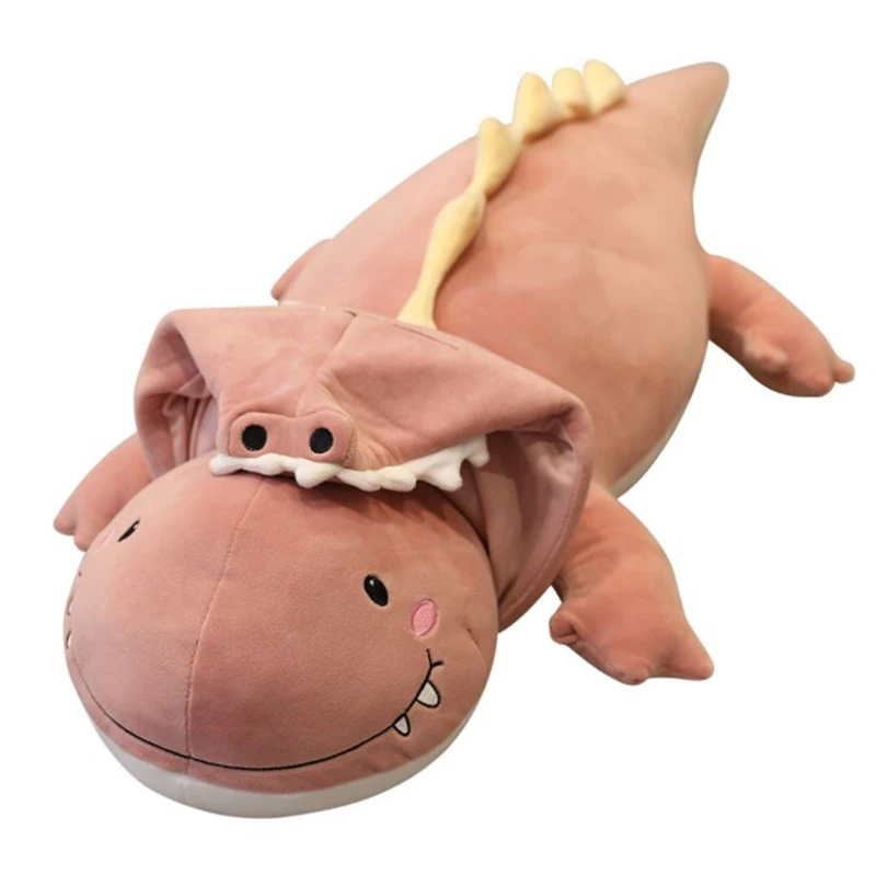 

New Giant Crocodile Plush Toy Cute Dinosaur Doll Boys and Girls Sleeping Pillow Gift Decoration 71inch 180cm DY50791