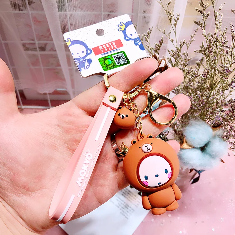 

Cartoon Crown Monkey Keyrings Cute Little Pig Keychains For Men And Women Panda Key Chain Wholesale