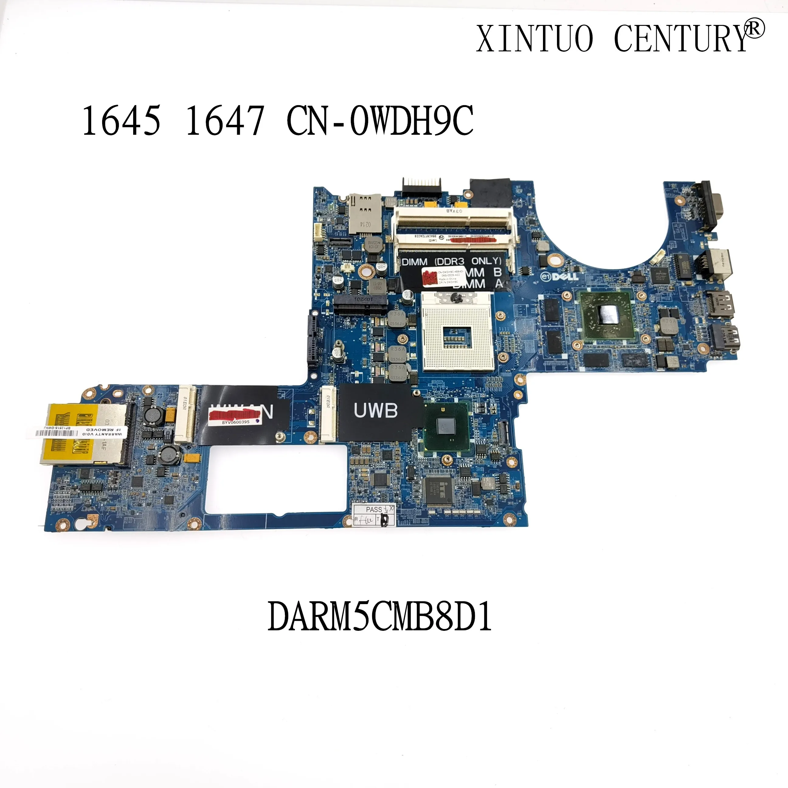 

CN-0WDH9C 0WDH9C WDH9C SHELI для ноутбука Dell 1645 1647 Материнская плата ноутбука DARM5CMB8D1 DDR3 Inspiron Intel интегрированная