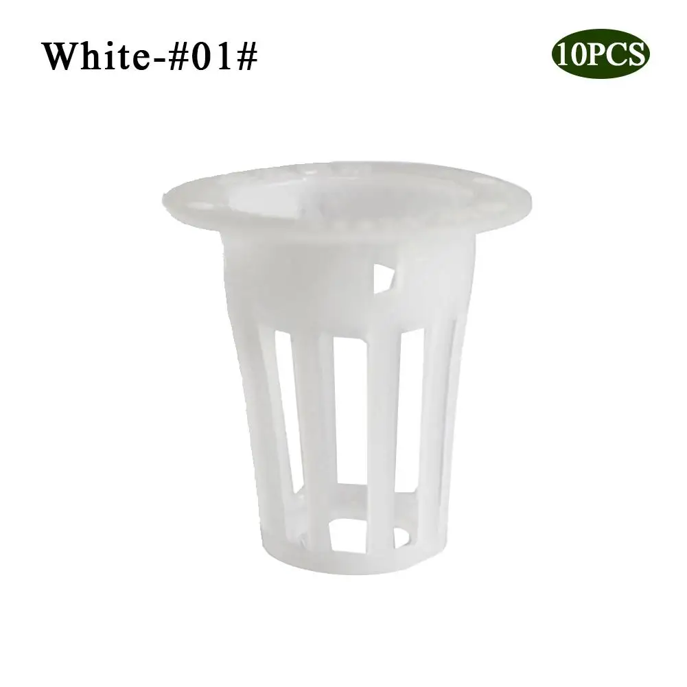 10pcs Mesh Pot Net Cup Basket Hydroponic System Garden Plant Grow Vegetable Cloning Foam Insert Seed Germinate Nursery Pots - Цвет: 06