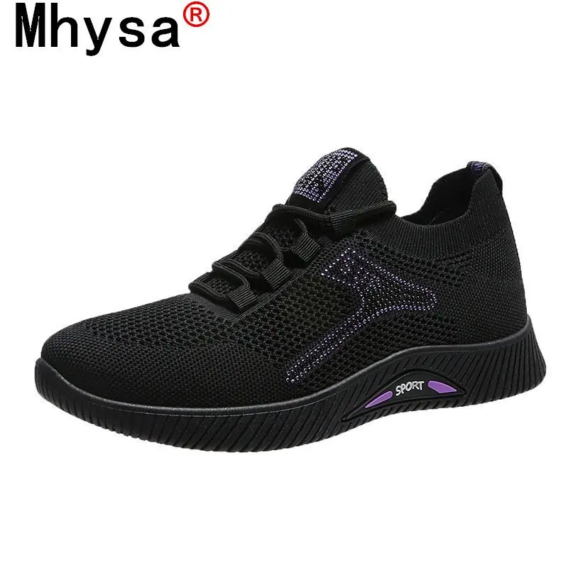 

2021 Fashion Women's Shoes Comfortable Breathable Casual Shoes New Autumn Women's Mesh Lace-up Non-slip Wear-resistant Sneakers