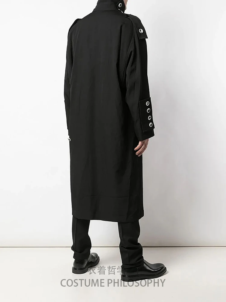 S ~ 6XL! Настраиваемая новая мужская одежда модная ветровка средней и длинной длины