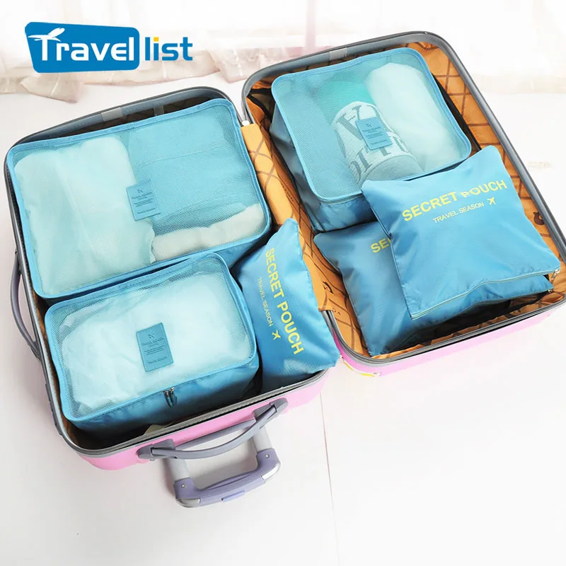 JULY 'S DOSAC 6 шт./компл. дорожная сумка органайзер для одежды Упаковочная Сумка