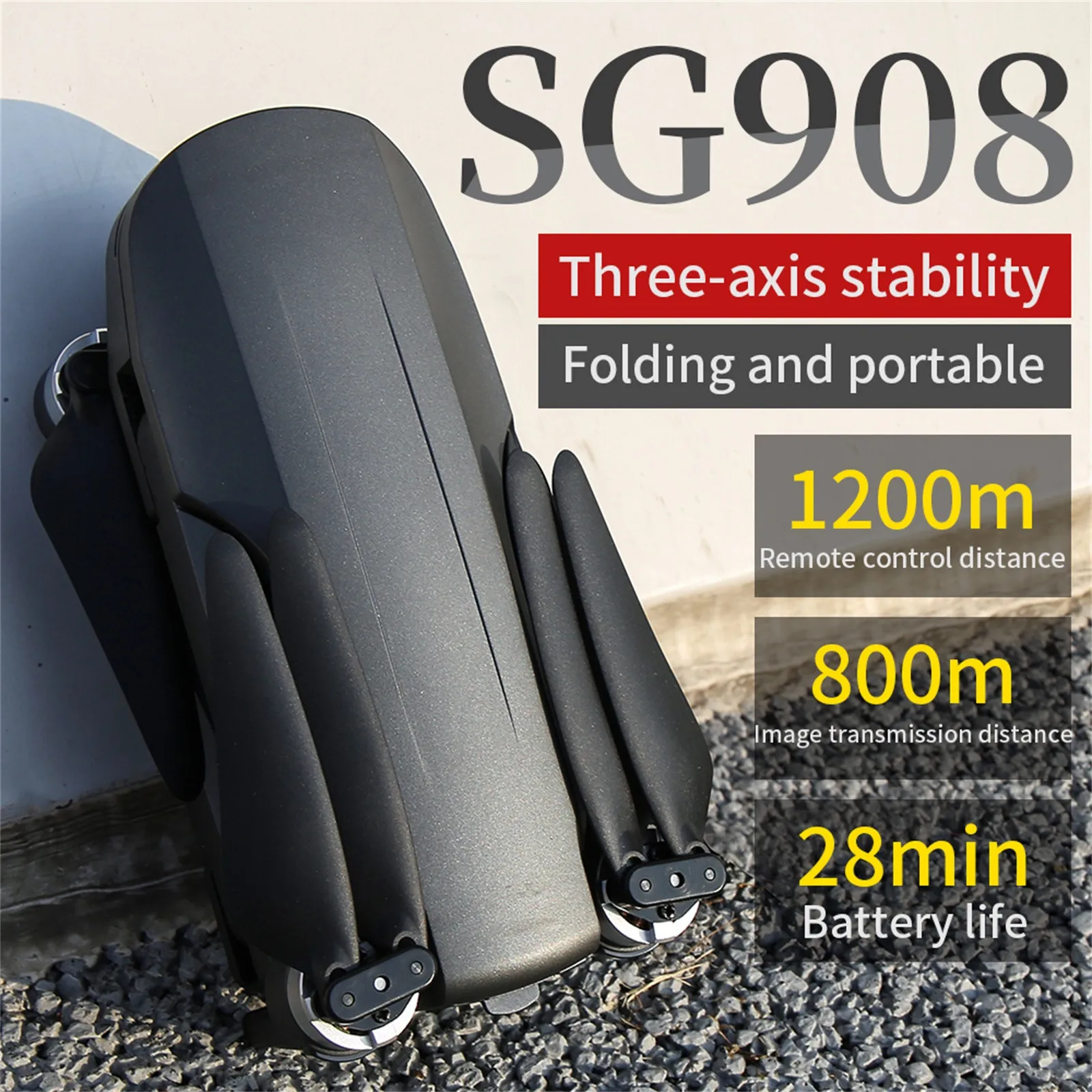 Rc самолет 2021 Новый SG908 дрон 3 осевому гидростабилизатору 4K Камера 5G Wi Fi GPS FPV