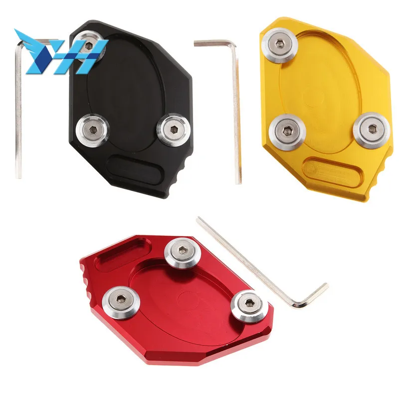 

CNC Kickstand Sidestand Foot Side Stand Extension Pad Base Plate Cover Enlargement For Kawasaki Ninja 250 300R Z250 ZX250 EX300