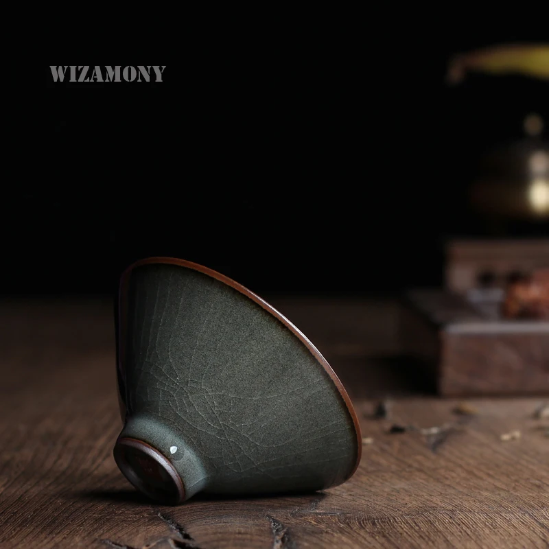WIZAMONY 2 шт. ручной работы чай Longquan celadon красивый чайный набор чайная чашка горшок