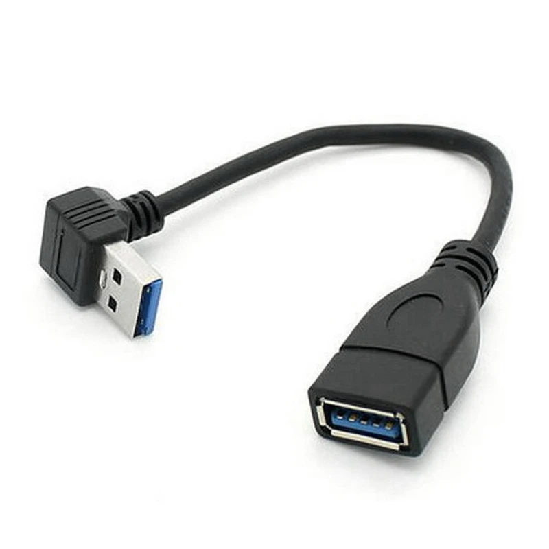 AAAE Top Usb 3 0 угол 90 градусов удлинитель адаптер Папа мама шнур для передачи