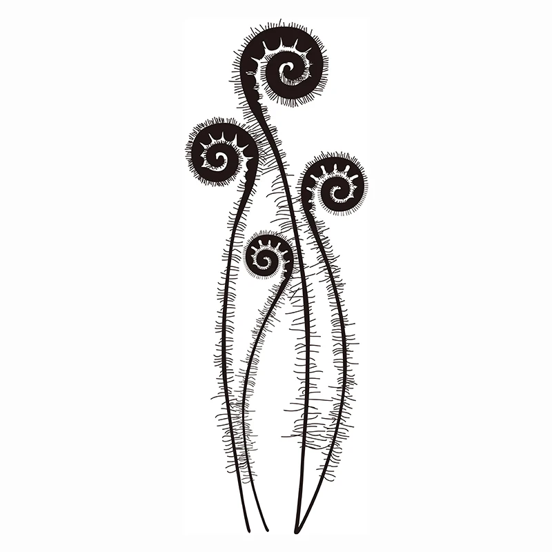 Фея резиновые прозрачные штампы папоротники силиконовые для скрапбукинга