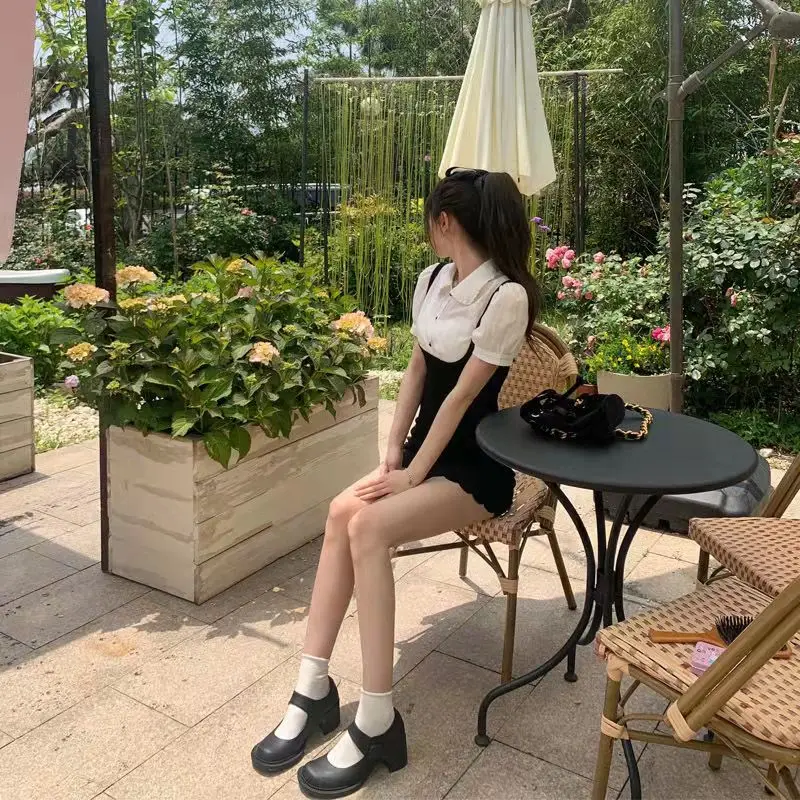 Черное мини-платье с бантом женское в стиле Харадзюку 2000s сексуальное винтажное