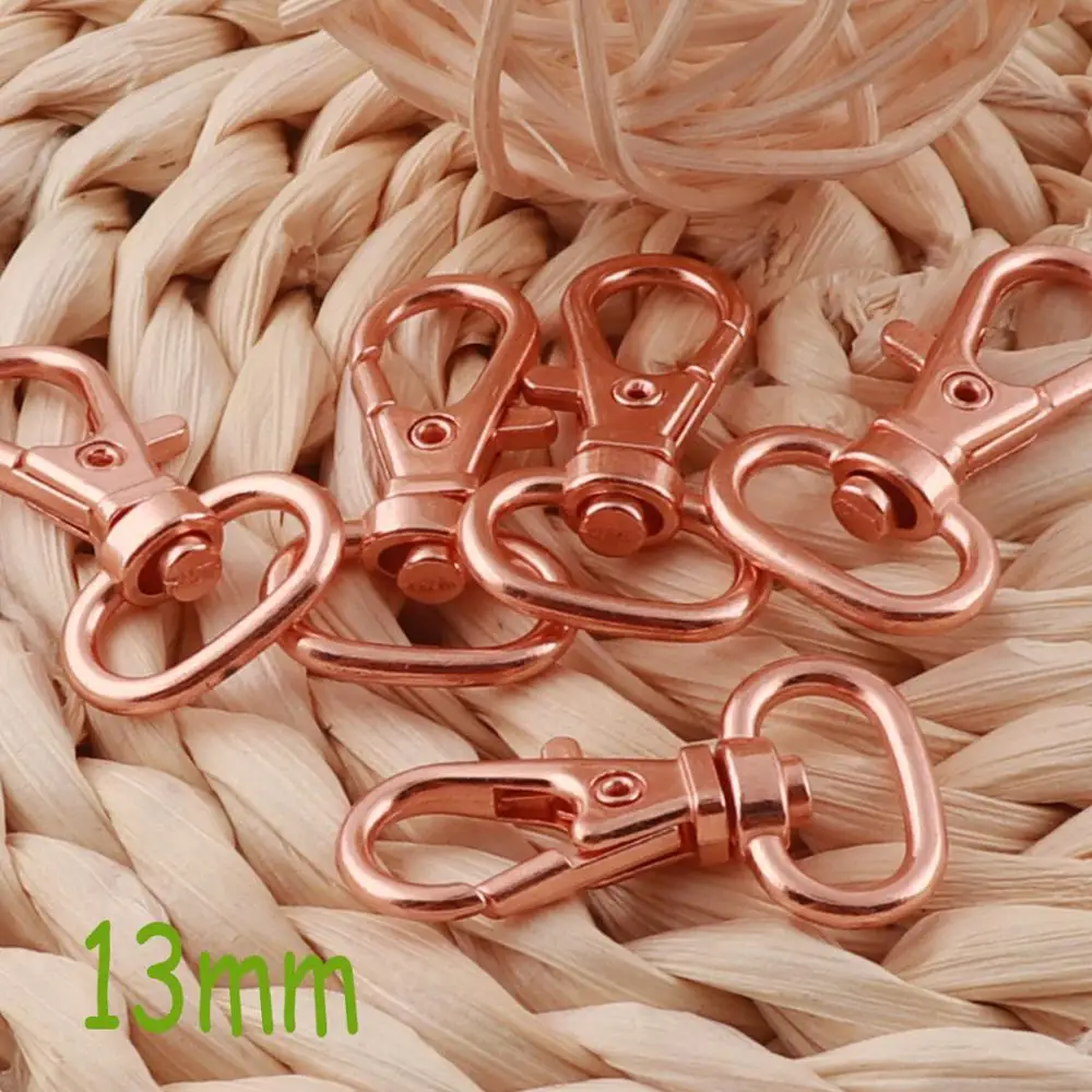 20 шт. классические застежки 1/2 дюйма Розовый Золотой карабин | Дом и сад