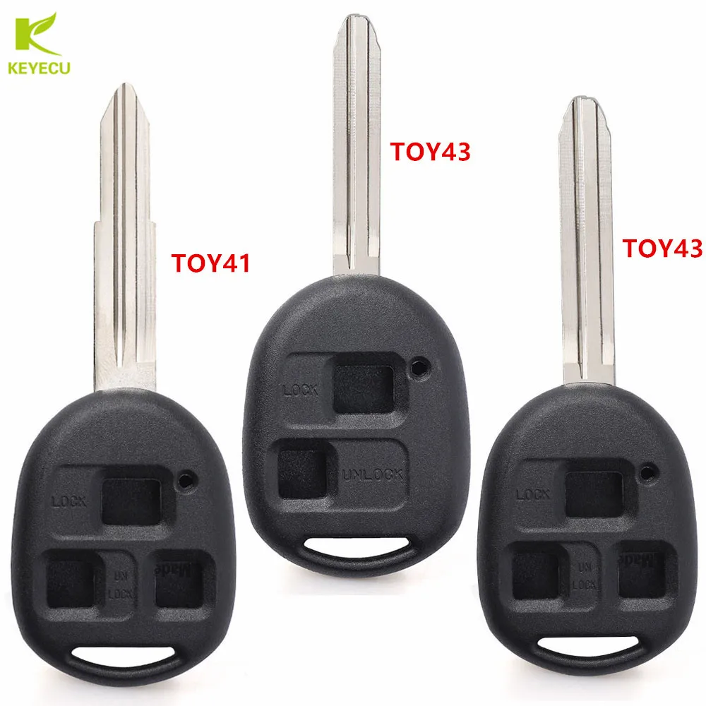 Запасной пульт дистанционного управления KEYECU 2/3 для Toyota Land Cruiser Camry Corolla FJ
