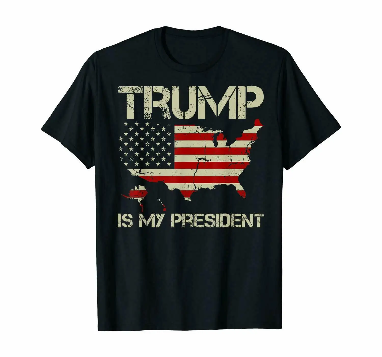 

Donald Trump This is my President USA 2020 American Flag Men Shirt Gifts
