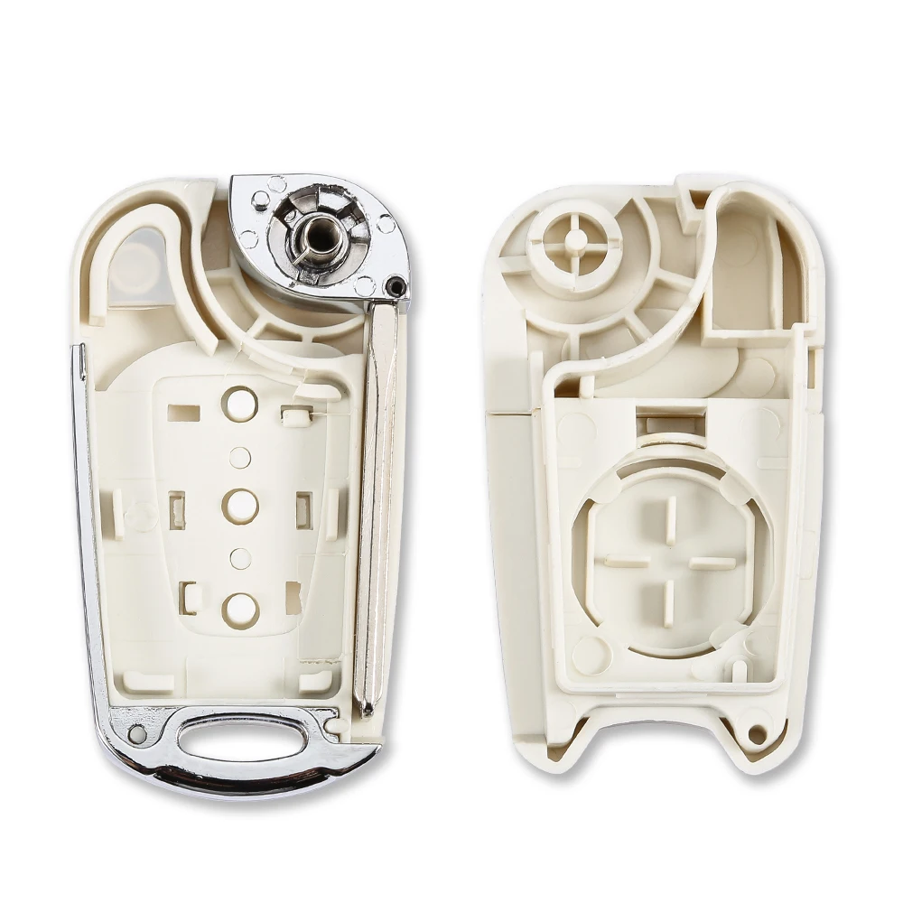 WhatsKey 3 кнопки белый флип-чехол для автомобильного ключа чехол Kia ceed Rio Picanto Sportage K2 K3