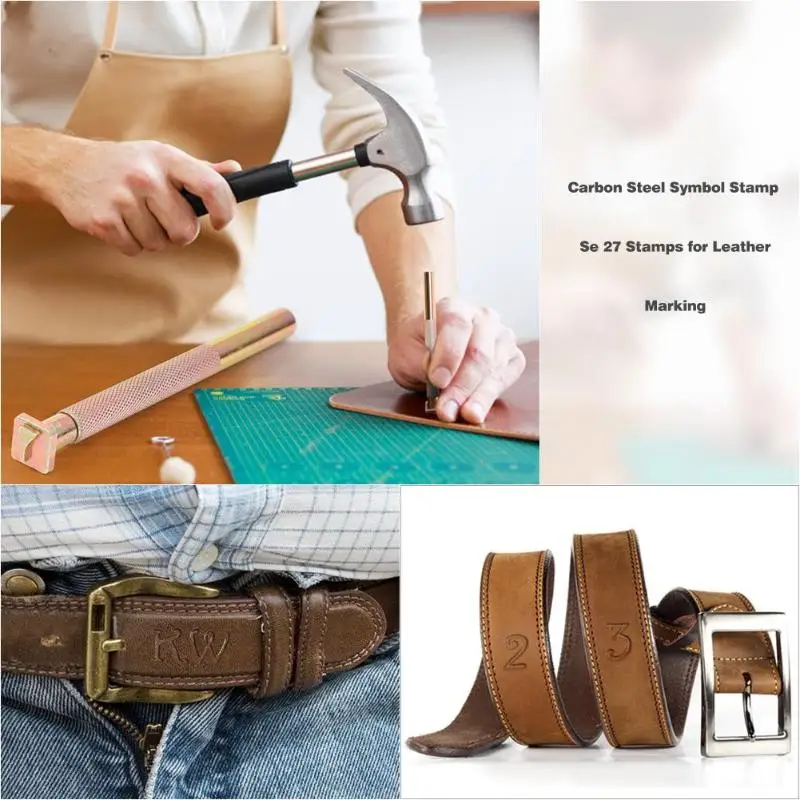 36 штампов набор символов для тиснения из углеродистой стали инструменты