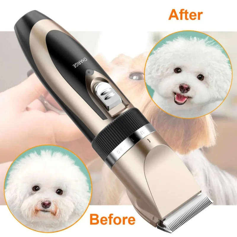 

Pet Dog Electrical Hair Trimmer Clippers Grooming Tool Great Rechargeable Cat Shavers Hair Cutter Dog Haircut Machine EU UK US