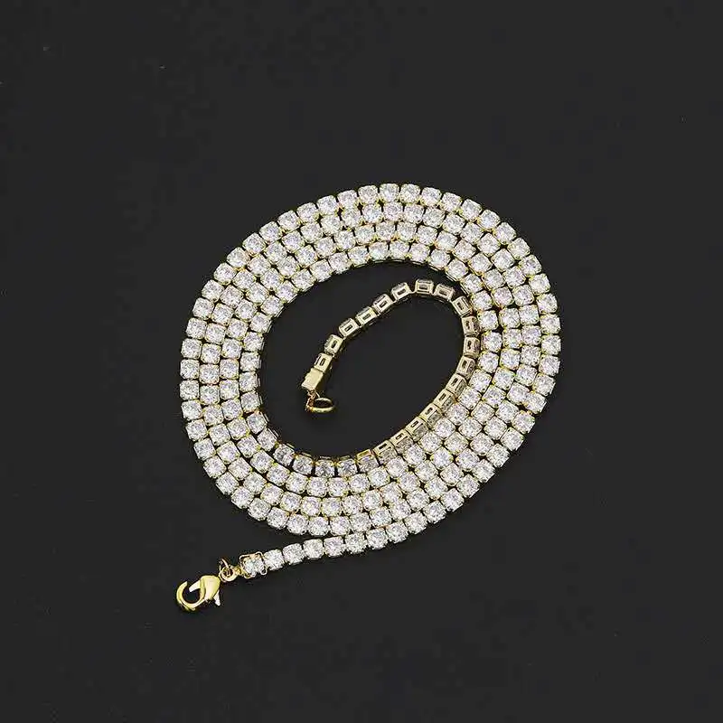 Мужское ожерелье с кулоном в стиле хип-хоп цепочка кубическим цирконием виде