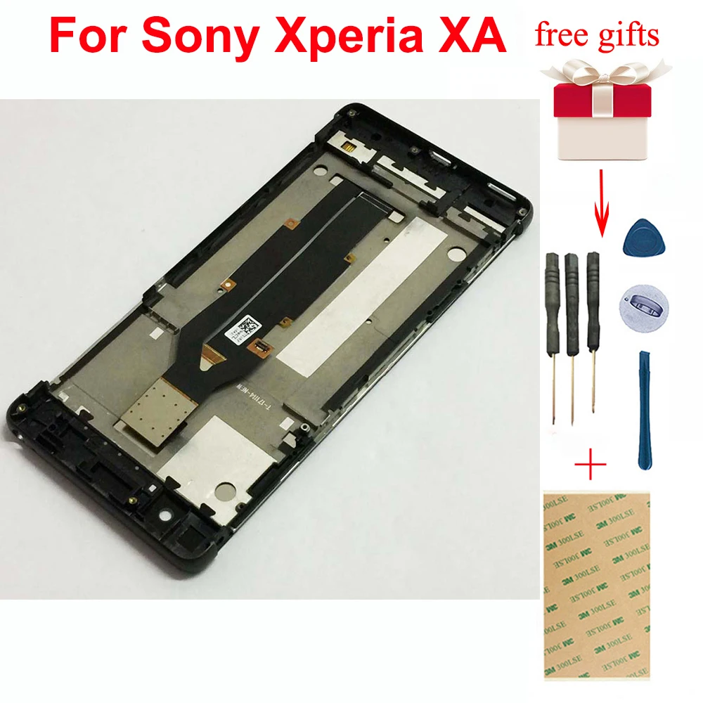 ЖК дисплей для Sony Xperia XA F3111 F3113 F3115 панель сенсорный экран дигитайзер сенсорное