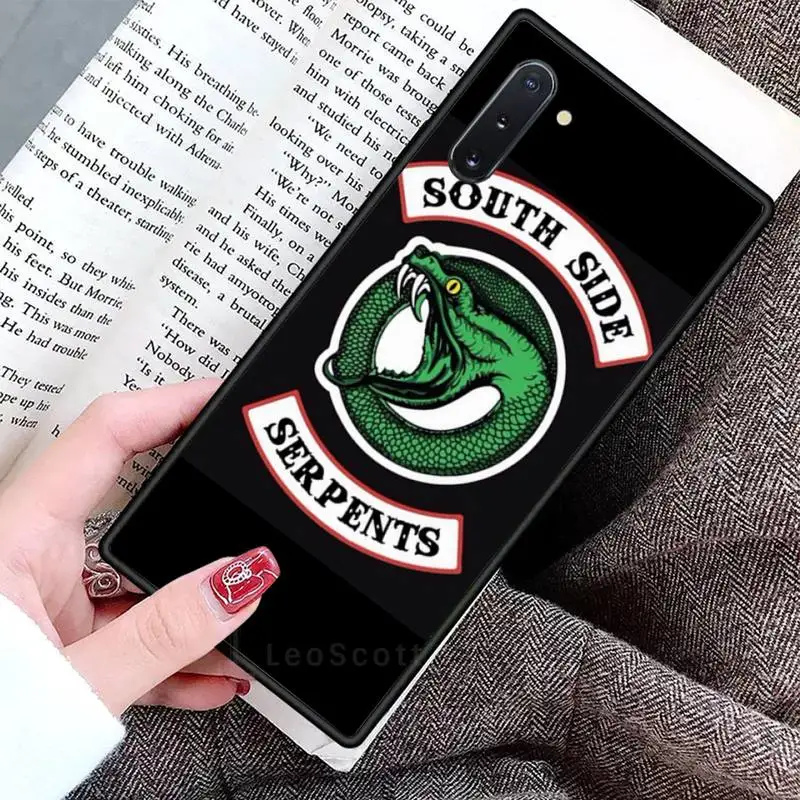 

American TV Riverdale Southside Serpent Phone Cases For Samsung Galaxy S8 S9 S10 Plus S10E Note 3 4 5 6 7 8 9 10 Pro Lite cover
