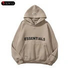 Мужская Флисовая Толстовка с капюшоном и светоотражающими буквами