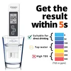 Цифровой тестер качества воды TDS EC измеритель диапазона 0-9990 Многофункциональный измеритель температуры чистоты воды TEMP PPM тестер