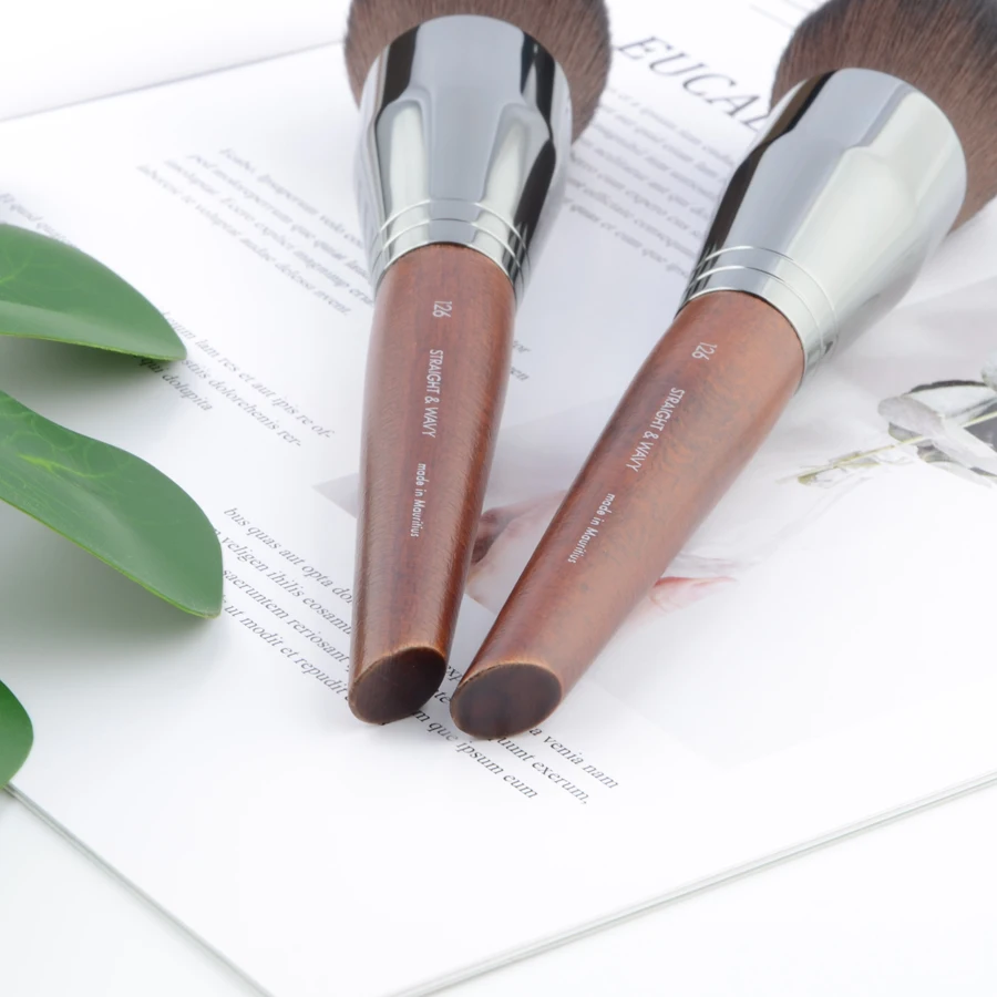 Большая кисть для контурного макияжа #126 1 шт. румян из натурального дерева