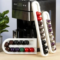 acrylic plastic coffee nespresso capsule holder stand storage dolce gusto capsule holder drill free bonding stand capsul