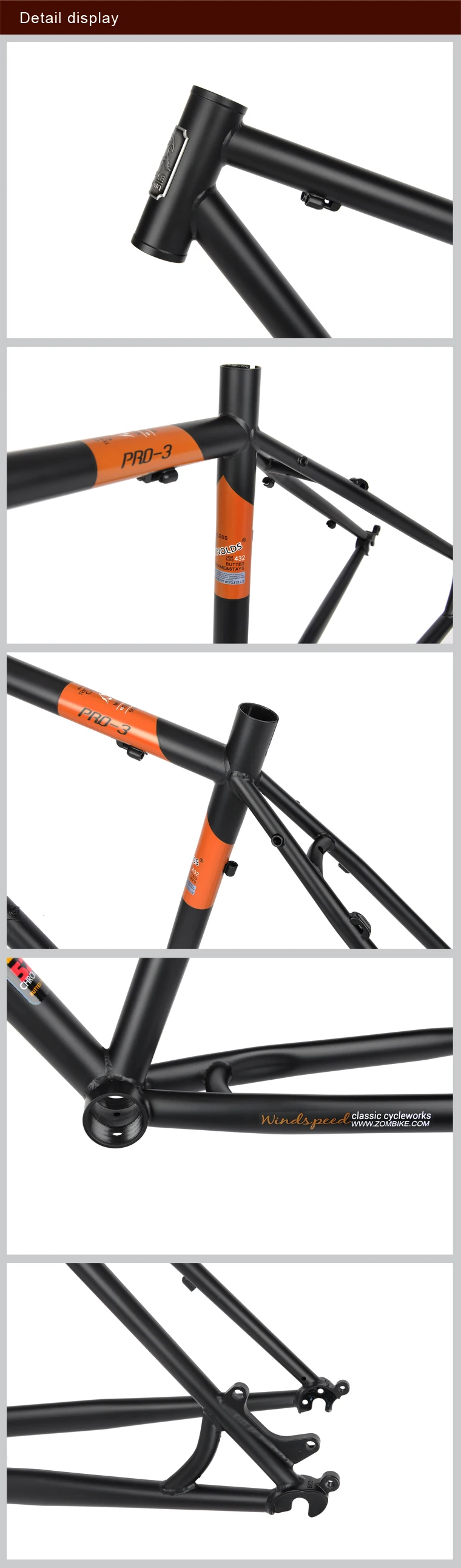 DARKROCK windspeed PRO-3 MTB рама 26 дюймов Рейнольдс 520 сталь s горные детали рамы велосипеда CR-MO сталь