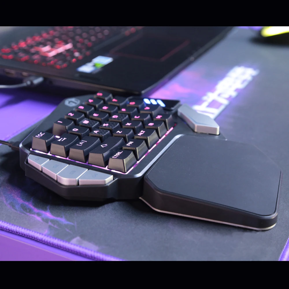 Delux игровая клавиатура T9X с одной рукой Механическая Проводная эргономичная RGB клавиатура и Delux M625 PMW3360 Проводная геймерская мышь для PUBG