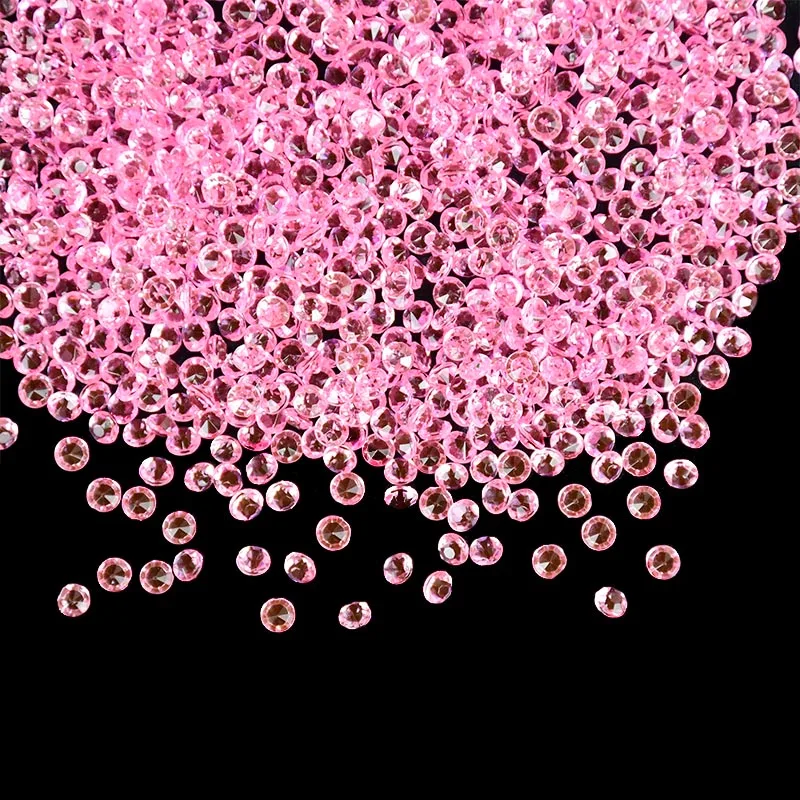 

2000pcs/Pack 4mm Tiny Diamond Confetti Acrylic Crystals Wedding Party Decor Vase And Makeup Box Filling DIY Crafts Embellishment