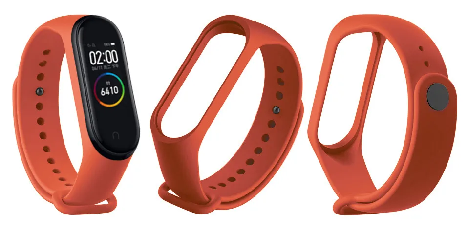 Для Xiaomi mi Band 4 ремешок для браслета силиконовый браслет Защитная пленка для экрана розовый ремешок для Xio mi Band 4 3 Band 4 закаленное стекло