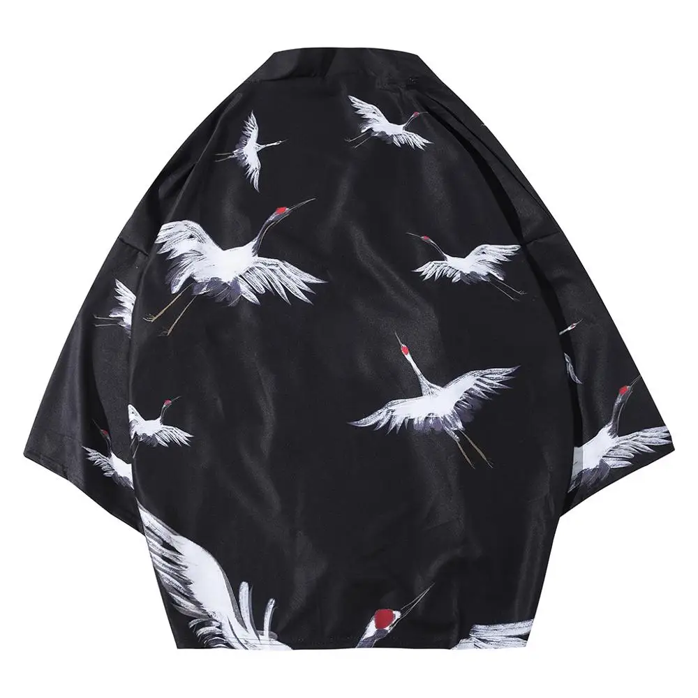 Осеннее кимоно в японском традиционном стиле Одежда самураев стиль мужской