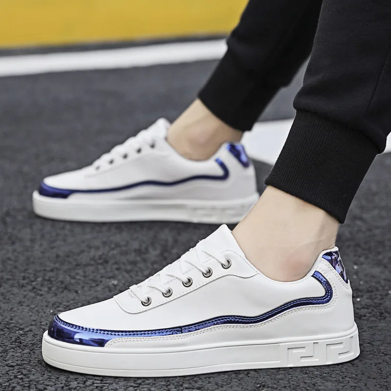 2. Весенняя Мужская обувь MacBook. Спортивные кроссовки. Мужские повседневные белые