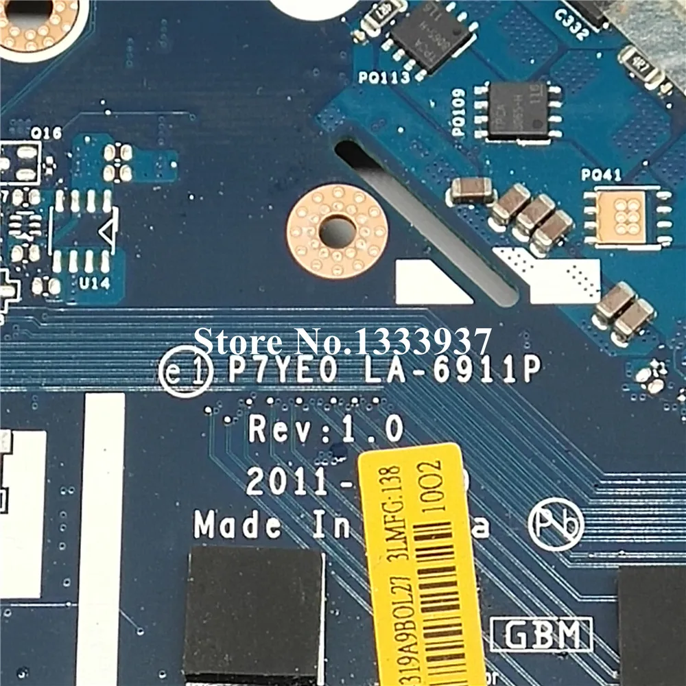 P7YE0 LA-6911P ноутбук материнская плата для Acer Aspire 7750 AS7750 7750Z 7750G основная плата MBRN802001 MB. RN802.001 HM65