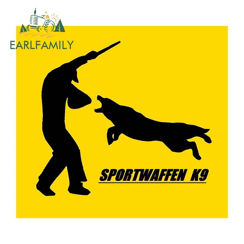 

EARLFAMILY 13cm x 11.8cm German Shepard Police K9 Auto Car Stickers and Decals Motorcycle Vinyl Car Accessories Decoration