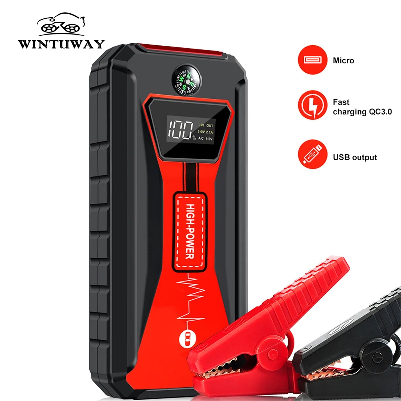 Пусковое устройство для автомобиля WINTUWAY Супер мощное портативное автомобильное